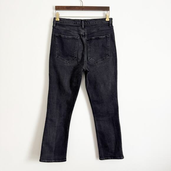 AGOLDE High Rise Riley Straight Leg Jeans Black 29 - Picture 8 of 12